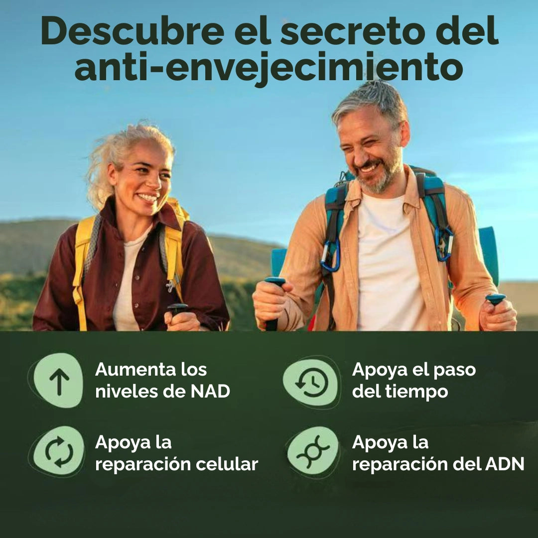 SUPLEMENTO ANTI-ENVEJECIMIENTO - NICOTINAMIDA Y RESVERATROL