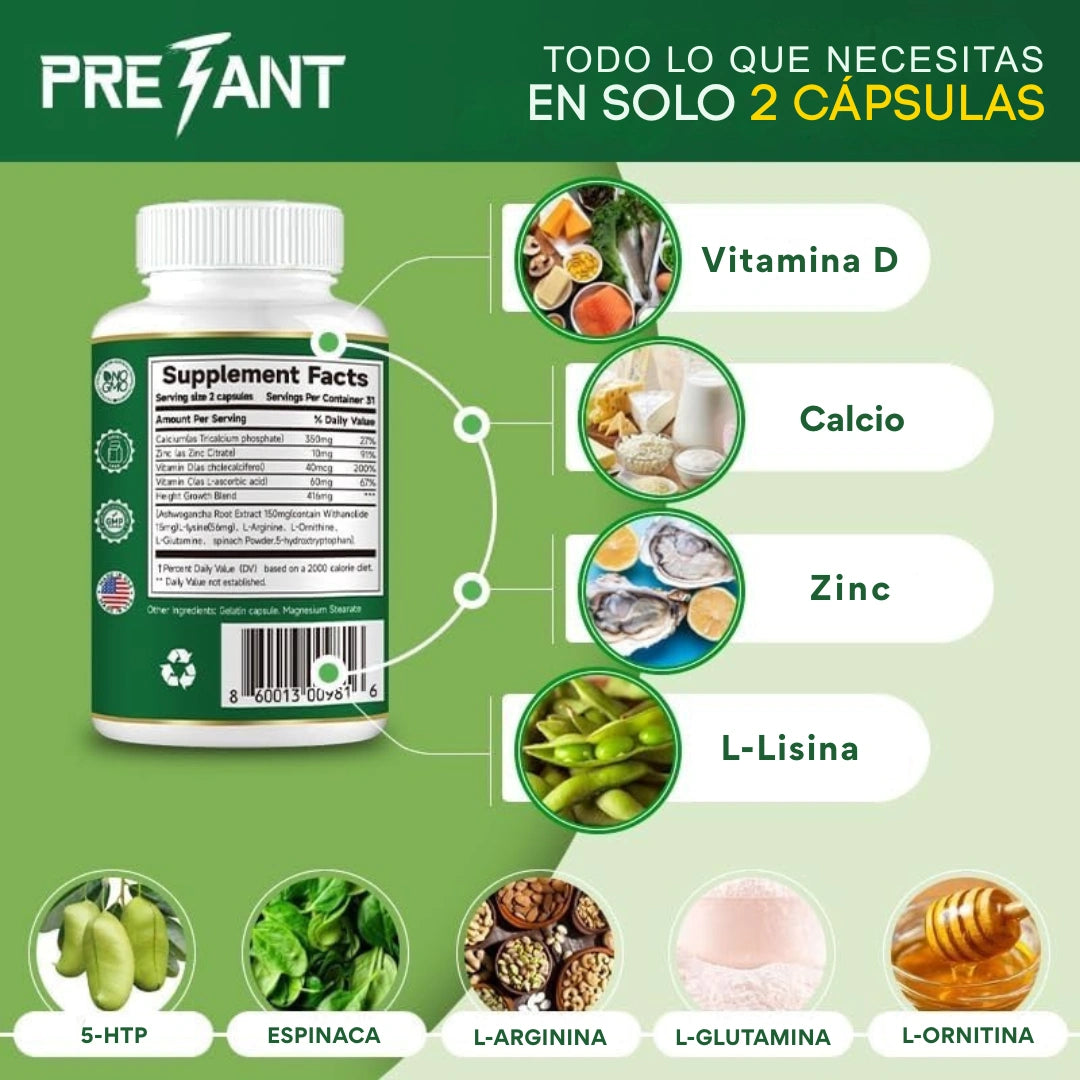 PRETANT® Cápsulas de Crecimiento